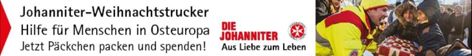 Banner Johanniter Weihnachtstrucker